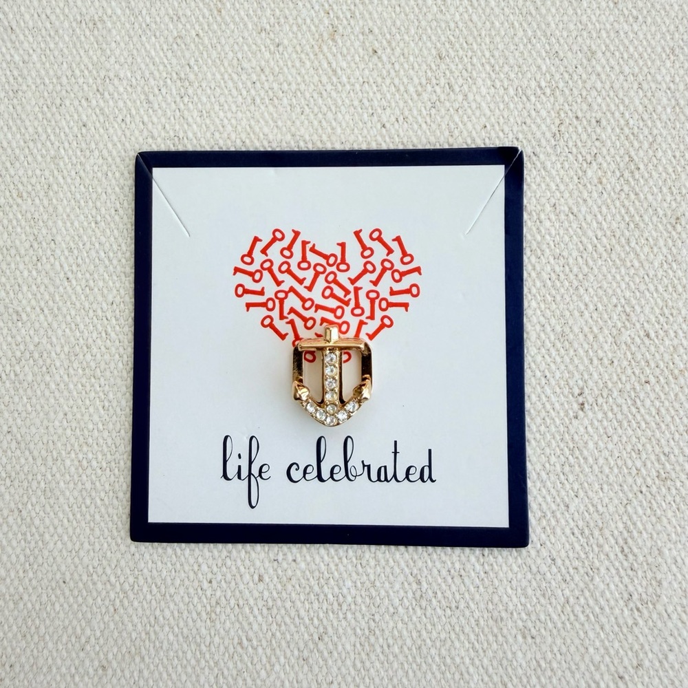 *Pave Gold Anchor Charm* KEEP COLLECTIVE Retired $12